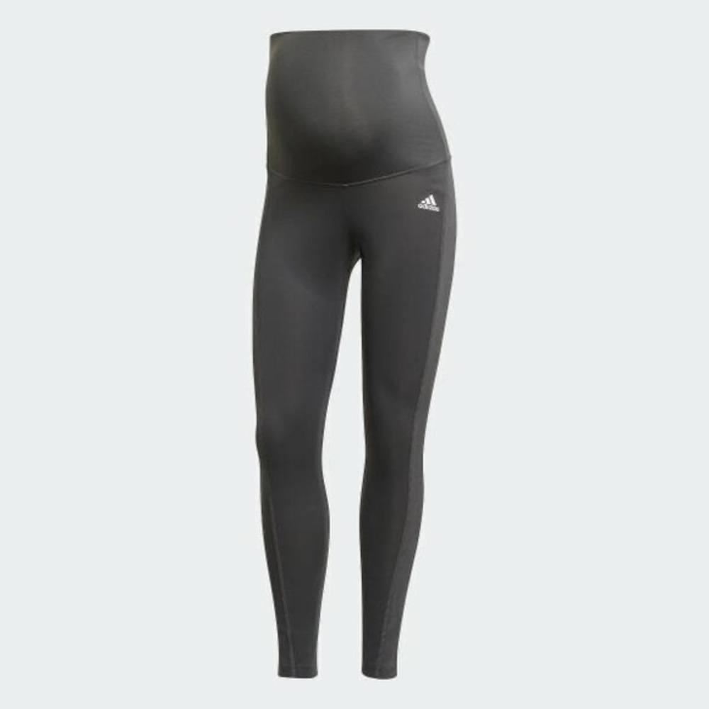 Adidas Aeroready Designed To Move Gray Silver Maternity Leggings Size small